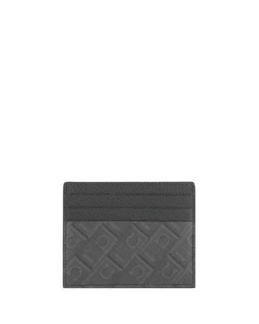 Ferragamo Gray Card Holder for men