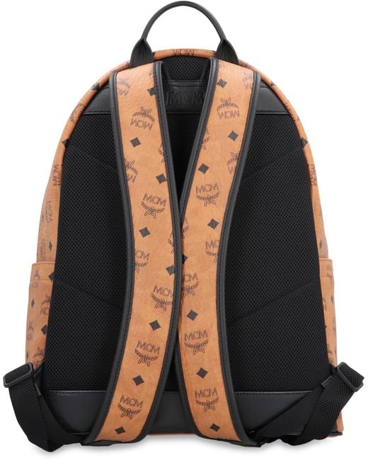 MCM Brown Stark Mega Laurel Medium Visetos Backpack for men
