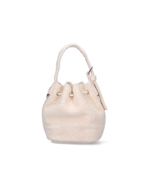 Tory Burch Natural Small Bucket Bag T Monogram