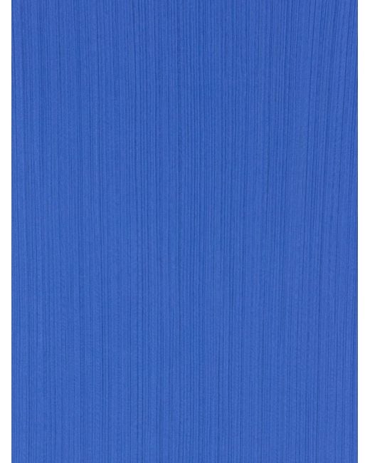 Pleats Please Issey Miyake Blue Pleated Stole