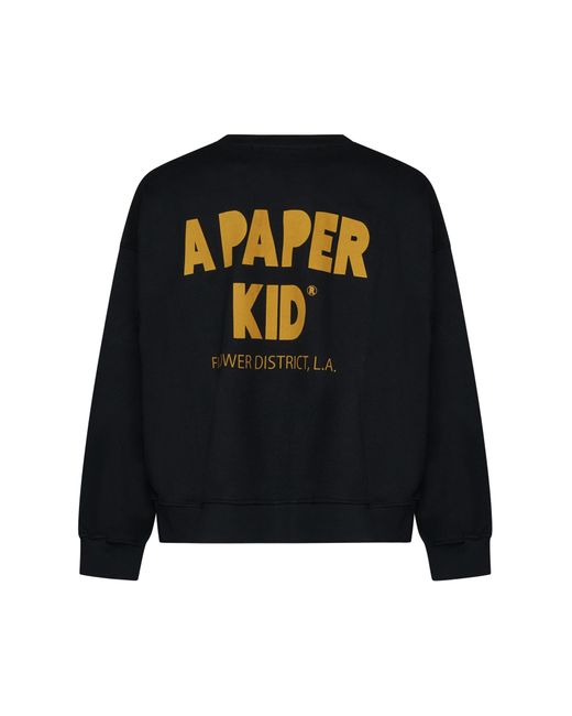 A PAPER KID Black Sweater for men