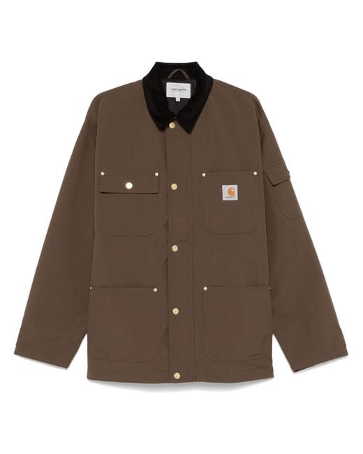 Carhartt Brown Clapton Jacket Nylon Canvas for men