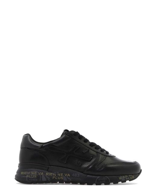 Premiata Black Mick Lace-up Sneakers for men