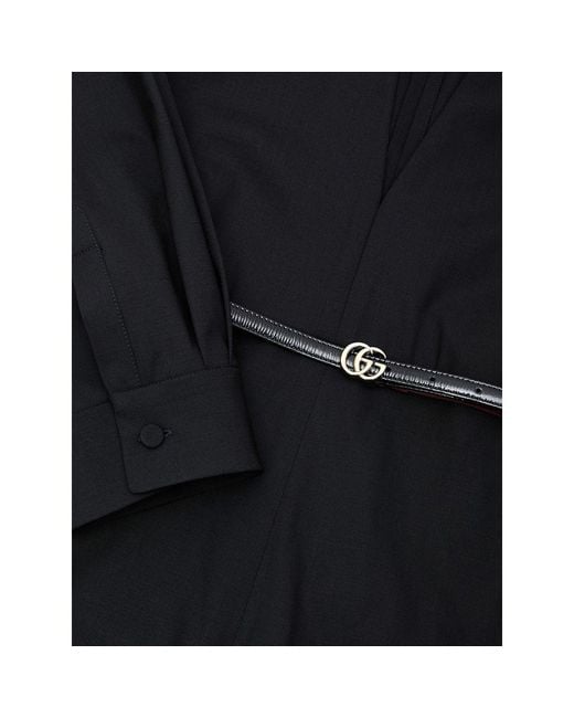 Gucci Black Wool Jumpsuit