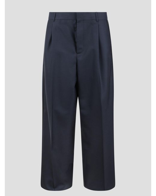 Dior Blue Wool Mohair Pants for men