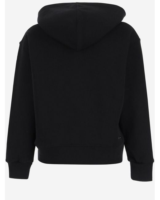 Amiri Black Cotton Hoodie With Logo — Hoods & Sweatshirts for men