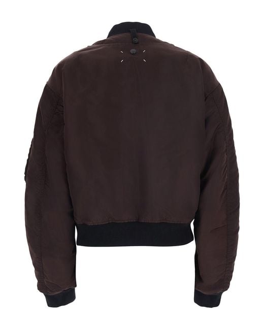 Maison Margiela Black Overcoat Tech Fabric Polyamide Coat