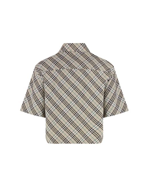 Burberry Gray Shirt Cotton