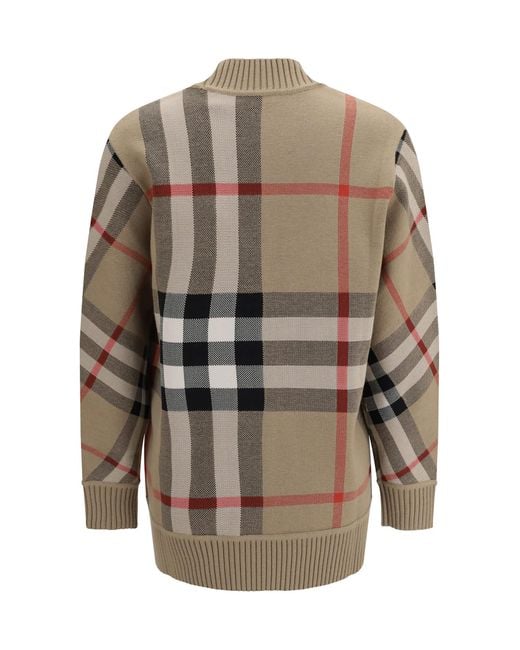 Burberry Brown Check Archive Wool Sweater