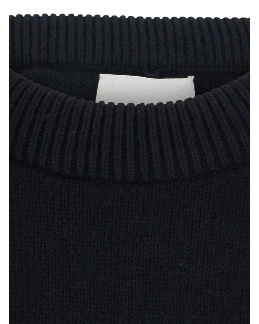 Lisa Yang Black Sweater Doria Cashmere Knitted Tops