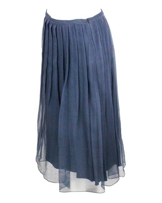 Brunello Cucinelli Blue Skirts