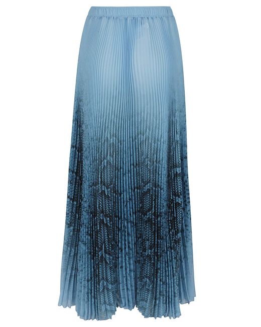 Ermanno Scervino Blue Longuette Skirt