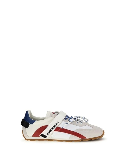DSquared² White Sneakers Dc-642-- Upper: Calf Leather Trainers for men