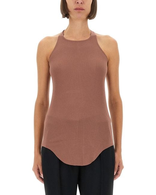 Rick Owens White Basic Tank Top Viscose