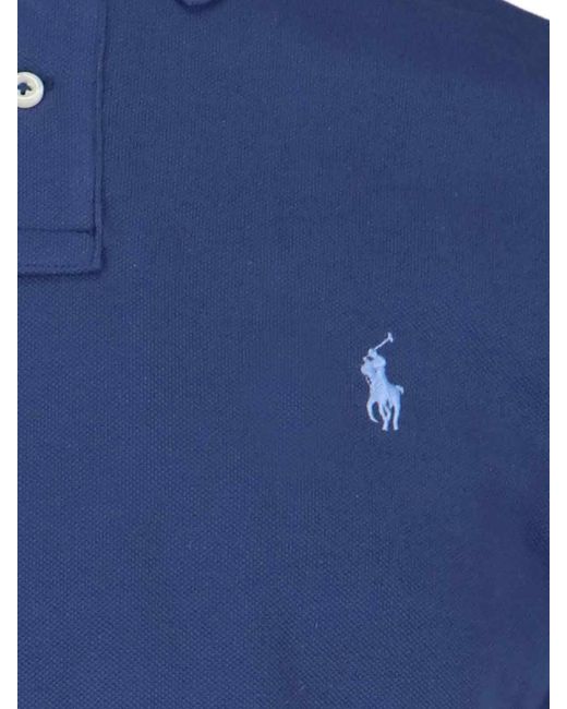 Ralph Lauren Blue Logo Polo Shirt for men