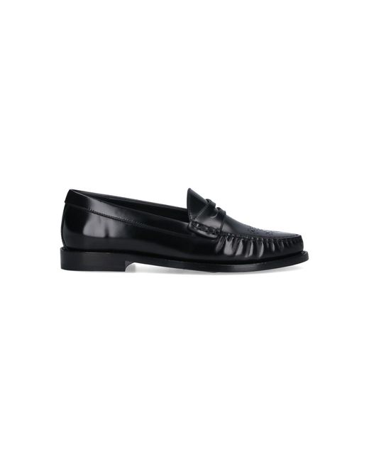 Céline Black Flat Shoes Bull Leather