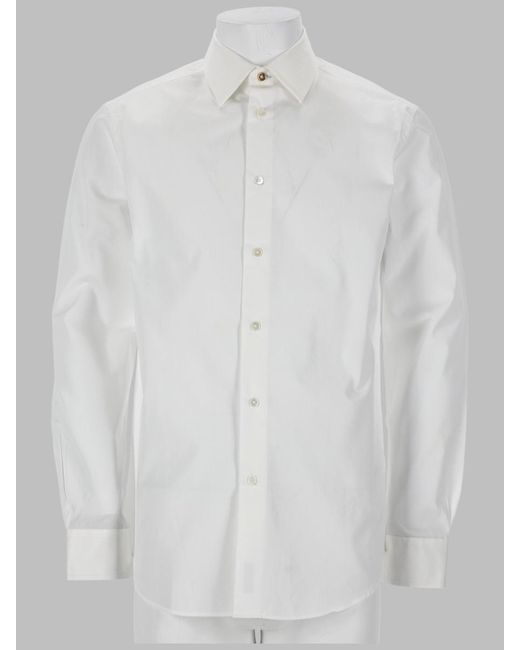 Paul Smith White Shirt Regular Fit Cotton for men