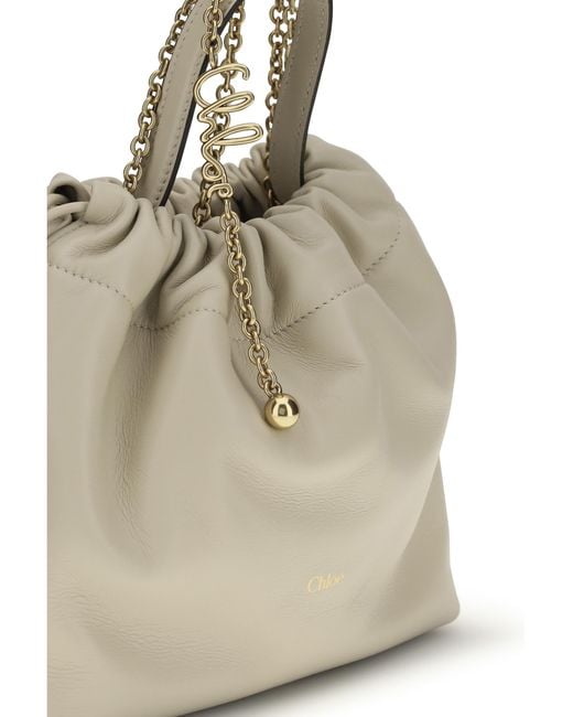 Chloé Natural Icons Leather Chain Shoulder Bag Lamb Ovis Aries