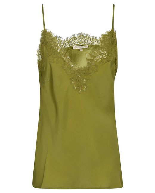 Gold Hawk Green Laced Top