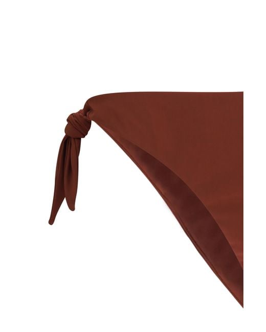 Brunello Cucinelli Brown Swimsuit Bottom Polyamide; Elastane Swimwear