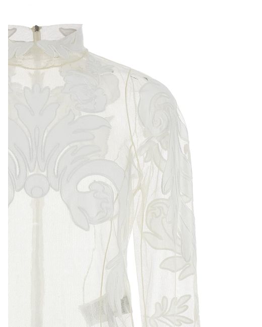 Stella McCartney White Embroidery Bodysuit