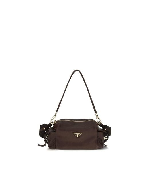 Prada Brown Napa Leather