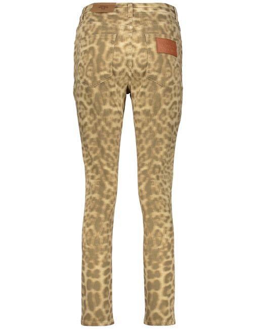 Burberry Natural Leopard Print Skinny Jeans