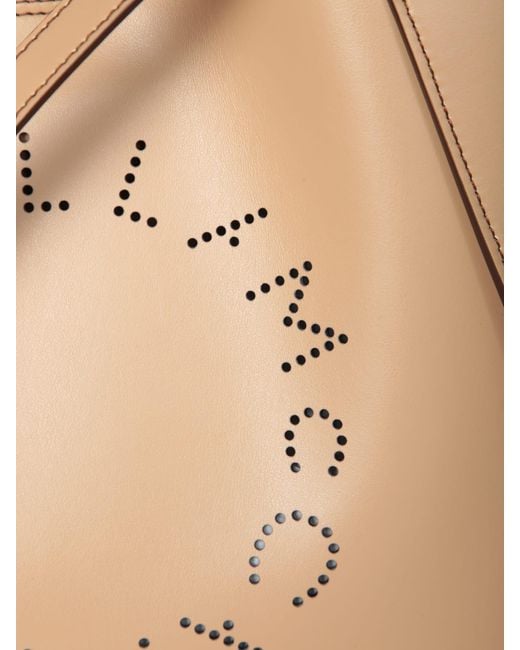 Stella McCartney Logo Crossbody Bag in Natural | Lyst UK