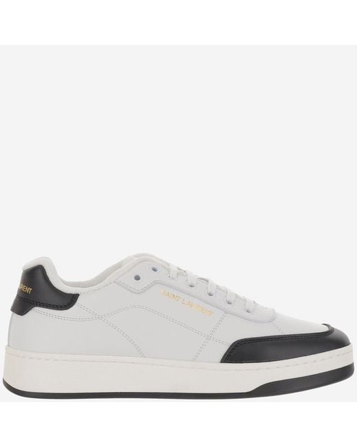 Saint Laurent White Sneakers Sl-61 Leather Trainers for men