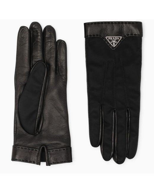 Prada Black Nappa Gloves