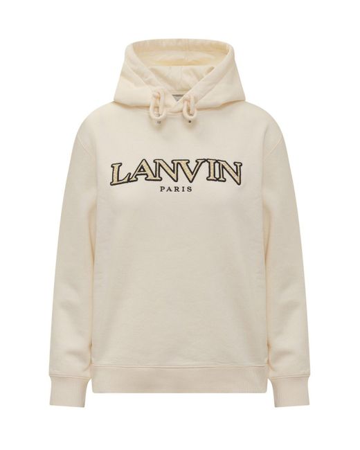 Lanvin White Sweatshirt With Logo