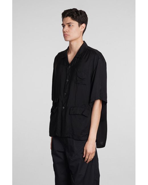 Undercover Shirt In Black Polyamide Polyester for men