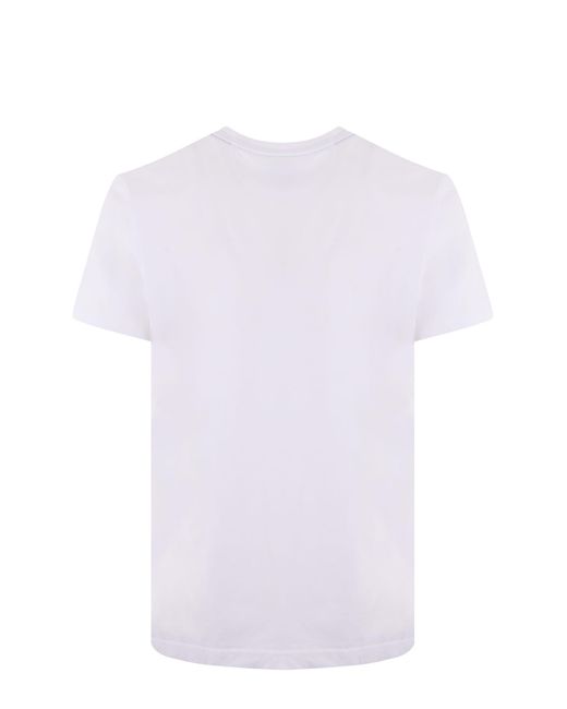 La Martina White Cotton T-Shirt for men