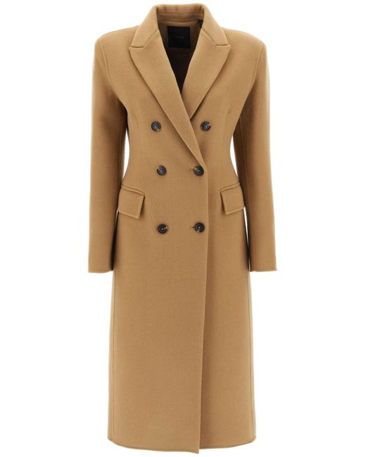 Pinko Natural Ebook Double Faced Wool Coat
