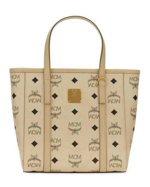 トートバッグ MCM Printed Canvas Mini Tony Handbag Mcm Mini tony canvas handbag with monogram pattern | The