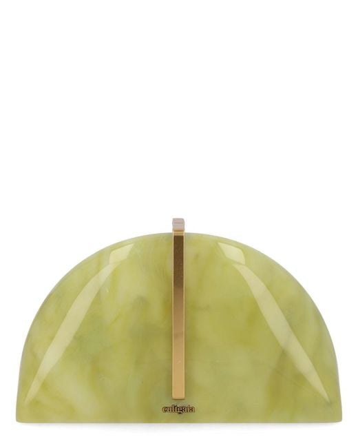 Cult Gaia Green Clutch Laguna Acrylic Bags