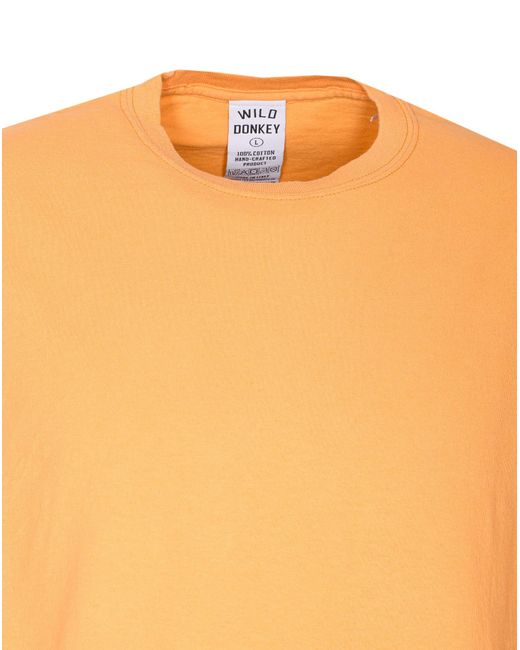 Tシャツ・カットソー WILD DONKEY Men T Shirts SURFRS UP DESTROYED TANGERINE Orang SURFRS UP T-SHIRT SURFRS UP/DESTROYED TANGERINE | Bruna Rosso