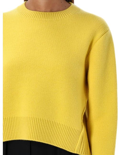 Lanvin Yellow Crewneck Sweater