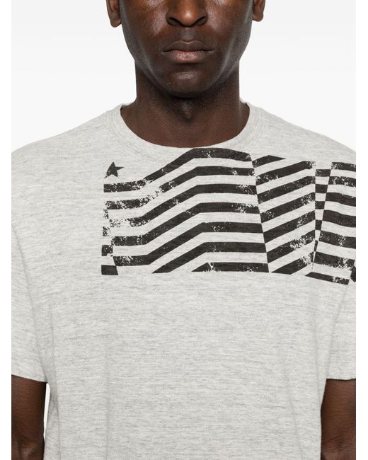 Golden Goose Deluxe Brand Blue T-Shirts And Polos Cotton for men