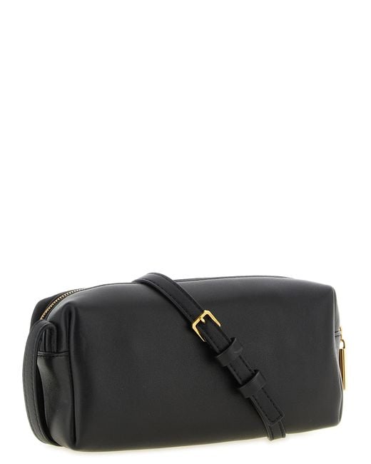 Khaite Black Calfskin Crossbody Bag