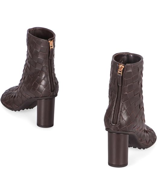 Bottega Veneta Brown Ankle Boots Atomic Leather Lamb