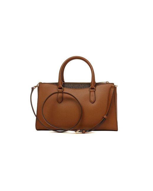 Michael Kors Brown Satchel Bag Leather Satchel-Bags