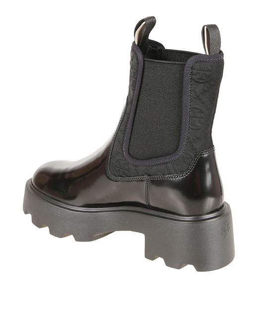 Tory Burch Black Leather Chelsea Boots