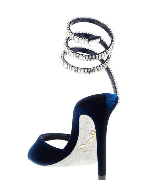 Rene Caovilla Blue Spark Sandals