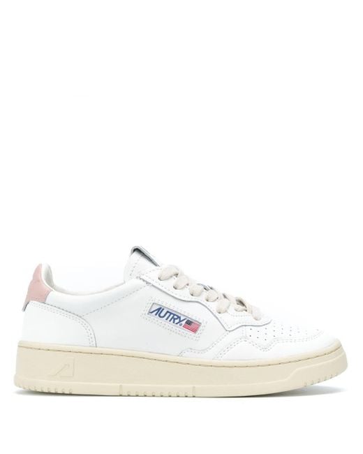 Autry White Soft Leather Medalist Sneakers