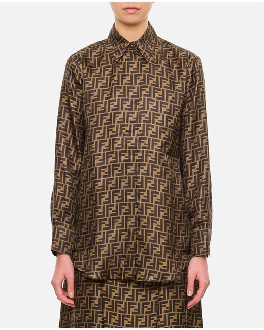 Fendi Brown Shirt