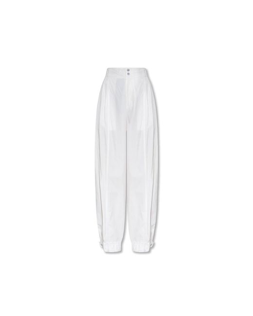 Bottega Veneta White Loose-fitting Trousers