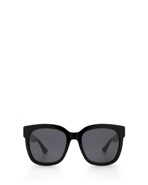 Gucci Black Oversized Frame Sunglasses