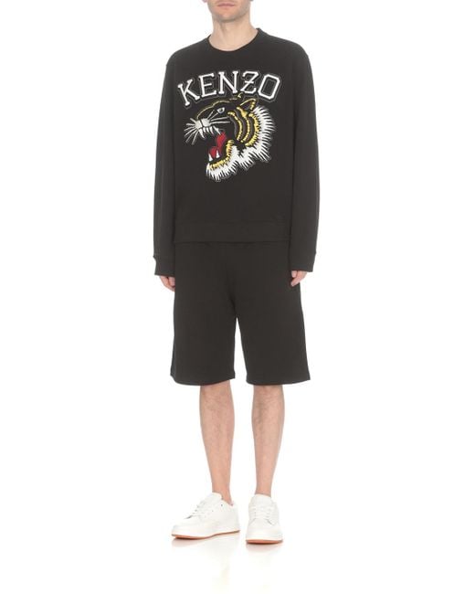 KENZO Black Tiger Varsity Sweatshirt for men