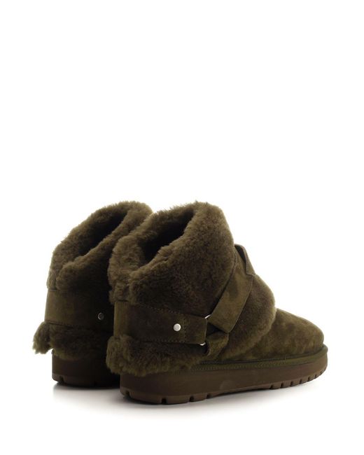 Burberry Brown Chubby Suede & Shearling Boots